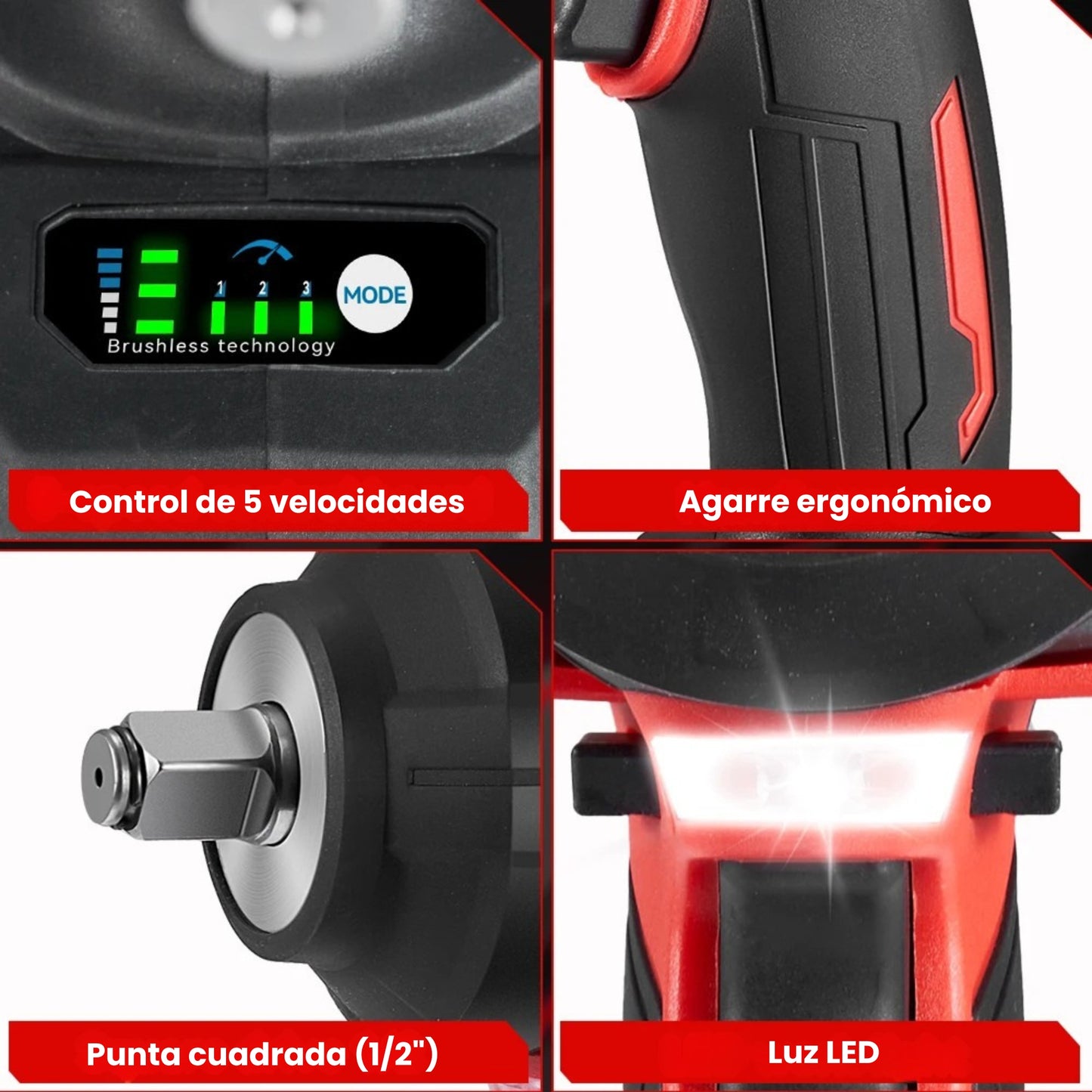 PISTOLA DE IMPACTO INALÁMBRICA 2800 N.M